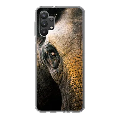 Produktbild von MuchoWow® Handyhülle Schutzhülle Hülle für Samsung Galaxy A32 5G Elefant - Nahaufnahme - Tiere - Natur Silikon Softcase Handy Hülle - Softcase