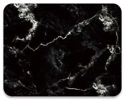 Immagine prodotto di Tappetino per mouse, medio, con base antiscivolo, in marmo nero, dimensioni 260x210 mm