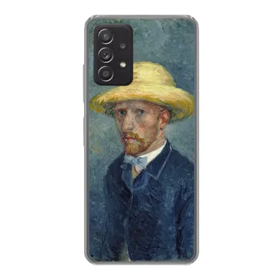 Produktbild von MuchoWow® Handyhülle Schutzhülle Hülle für Samsung Galaxy A53 5G Selbstbildnis mit Hut - Vincent van Gogh Silikon Softcase Handy Hülle - Schutzabdeckung