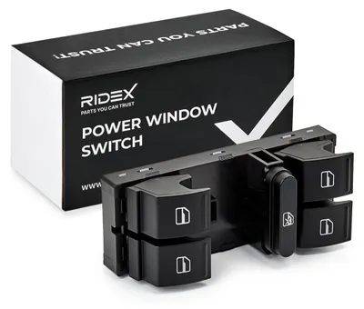 Produktbild von RIDEX 1761S0011 Fensterheberschalter für VW Golf V Schrägheck (1K1) Vorne Fensterheber Schalter