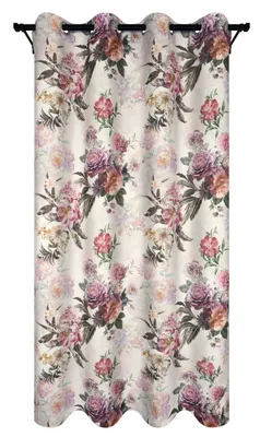 Produktbild von Blickdichte Gardine mit Ösen, Maße: 140x240 cm, Farbe: Flores 01
