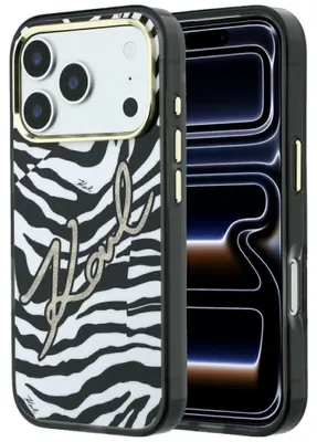 Image de Étui Karl Lagerfeld IML Signature pour iPhone 18 Pro Max / 17 Pro Max, couleur or