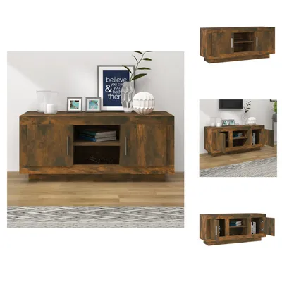 Produktbild von vidaXL TV-Schrank Räuchereiche 102x35x45 cm Holzwerkstoff -  TV-Möbel