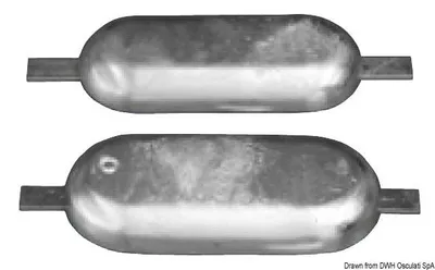 Image de Anode magnésium à souder 300 x 80 mm 1,5 kg , 1 pièce