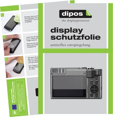 Produktbild von 6x Schutzfolie für Panasonic Lumix DMC-TZ91 matt Displayschutzfolie Folie Display Schutz dipos