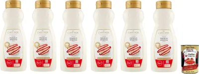 Produktbild von 6x Carte d’Or Topping Fragola,Süße Sauce mit Erdbeergeschmack zur Dekoration von Kuchen und Eiscreme 1Kg + Italian Gourmet Polpa di Pomodoro 400g Dose