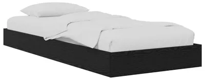 Produktbild von vidaXL Bodenbettgestell Schwarze Eiche 80 x 200 cm Holzwerkstoff
