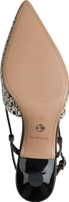 Produktbild von Tamaris Vegan Damen Pumps gewebt Strass Applikation 1-29512-46, Größe:41 EU, Farbe:Schwarz