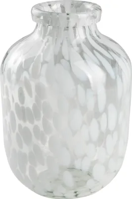 Produktbild von SANDRA RICH "Happy Patchy" Glasvase 23cm weiß WEISS