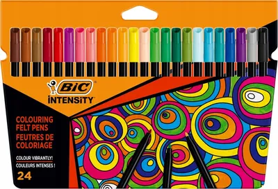 Produktbild von BIC Intensity Up Filzstifte 24 Farben Set