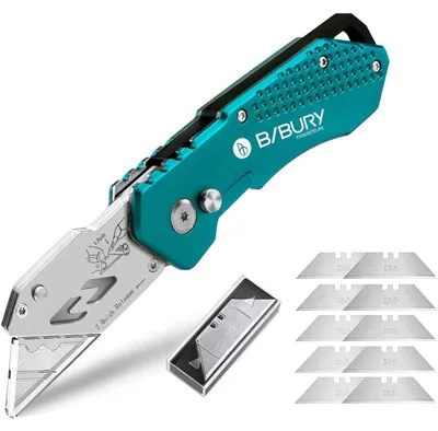 Immagine prodotto di Coltello multiuso pieghevole con 10 lame in acciaio inossidabile SK5, clip da cintura, colore verde