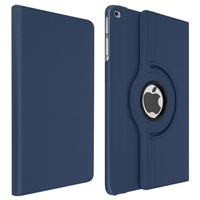 Image de Avizar, étui à rabat 360°, avec fonction support pour Apple iPad Mini 4 / 5, bleu nuit