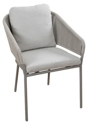 Produktbild von Dining Gartenstuhl Brindsi | Beige | Camel/Sake | Aluminium und Rope | 2er Set