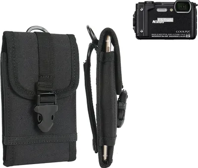 Produktbild von K-S-Trade Kameratasche Gürteltasche kompatibel mit Nikon Coolpix W300 Outdoor Gürtel Tasche für Kompaktkamera Holster Fototasche wasserabweisend