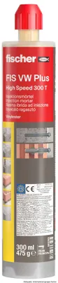 Produktbild von Fischer 563293, Polymer-modifizierter Mörtel, Paste (gebrauchsfertig), 0,475 kg, Mauerziegel, Beton, CE, 45 min