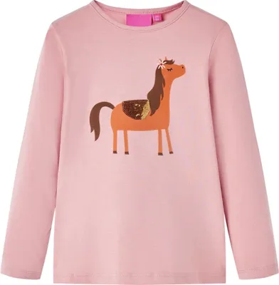 Produktbild von Kinder-Langarmshirt Hellrosa 104