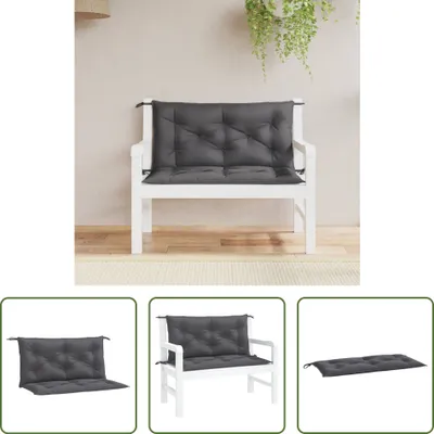 Immagine prodotto di The Living Store Cuscini per panca da giardino 2 pz. Antracite 100x50x7 cm Tessuto Oxford