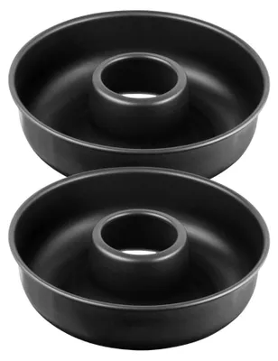 Image de Lot de 2 moules à gâteaux 28/28 cm en acier Black metallic Black mettallic Zenker Black mettallic