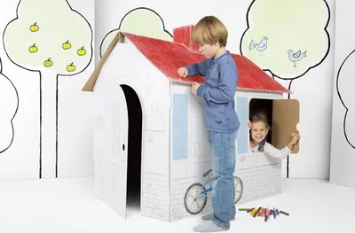 Immagine prodotto di Casa di cartone per bambini Tektorado grande