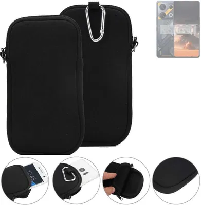 Produktbild von K-S-Trade Neopren-Hülle Handyhülle kompatibel mit Infinix GT 10 Pro Schutzhülle Neoprenhülle Sleeve Schutz-Hülle Gürtel Tasche Case Holster