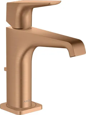 Produktbild von hansgrohe Waschtisch-Einhebelmischer 130 Axor Citterio E A 143mm, m HG ZugstAblGar, brush. bron