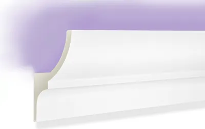 Produktbild von LED Profile aus Polyurethan- Indirekte Beleuchtung mit Stuckleisten, leicht & lichtundurchlässig - (2 Meter KF712) Dekoration Ecken Spot Innen Winkelleisten
