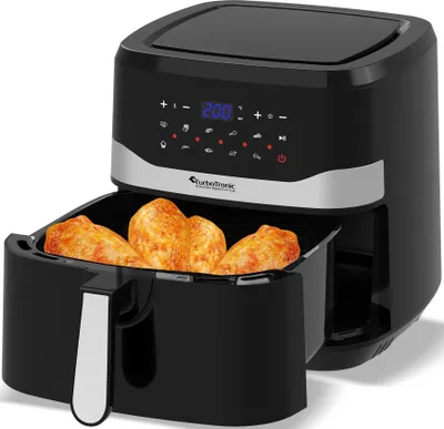 Obrázok produktu pre TurboTronic TT-AF7D, Teplovzdušná fritéza, 7,5 L, 1,3 kg, 50 °C, 200 °C, 60 min