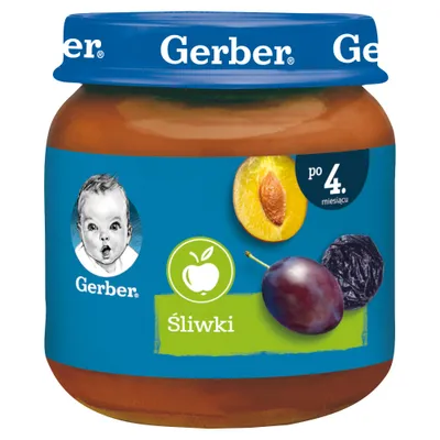 Zdjęcie produktu dla Nestle 5900452078631, Suszona śliwka, 125 g, Słoik, 4 mies., Barwnik, Środek konserwujący, 333 kJ