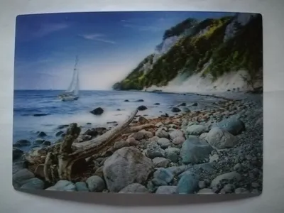 Produktbild von 3 D Ansichtskarte Insel Rügen, Kieselstrand, Ostsee Strand Postkarte Wackelkarte Hologrammkarte