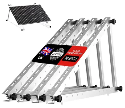 Solarmodul-Halterungen, 55,9 cm, Alu, klappbar, 2 Sets