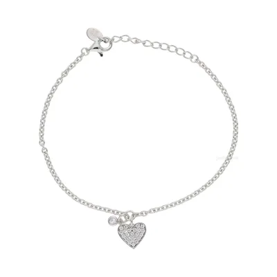 Produktbild von Mabina Armband 925 Silber 533290 mit Herz und Zirkonia