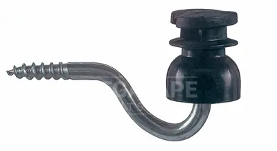 Zdjęcie produktu dla Izolator szczelinowy Kerbl, czarny, 5,3 mm, wspornik