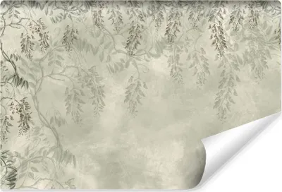 Produktbild von Muralo Vlies Fototapete Für Wohnzimmer BLÄTTER Blumen Beton Natur Retro Br. 254cm x Hö. 184cm