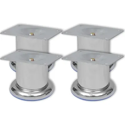 Produktbild von vidaXL Sofabeine 8 Stk. Rund Chrom 60 mm