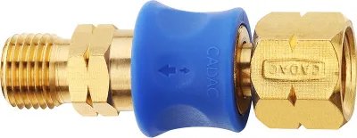 Close-up studio shot of a gas coupling.