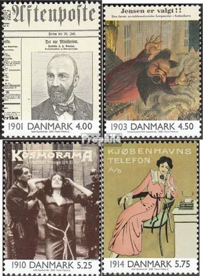 Produktbild von Briefmarken Dänemark 2000 Mi 1234-1237 (kompl.Ausg.) postfrisch Ereign. d. 20. Jahrh. I