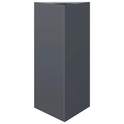 Produktbild von Pflanzkübel Anthrazit Dreieckig 40x34,5x75 cm Stahl