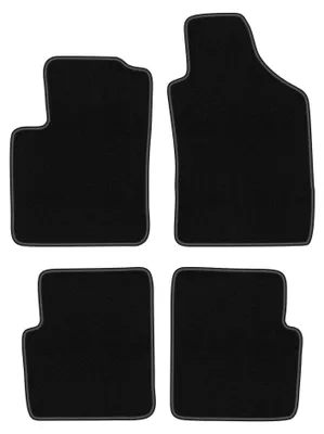 Imagen del producto de Alfombrillas de moqueta para Lancia Ypsilon III 2011- (hatchback) – juego de 4 piezas, negras, a medida – Wielganizator BASIC – versión W0178