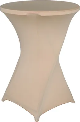 Produktbild von 80x110cm Cocktailtischdecken Stretch-Elasthan-Cocktailtischabdeckung Stoff für Hochzeit, Bankett und Party (Champagne)