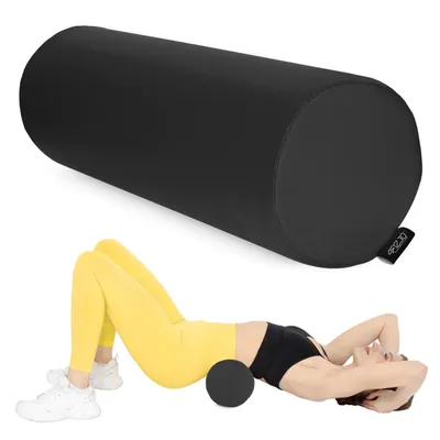 Produktbild von 4FIZJO Reha-Rolle 60x20 cm für Massage, Therapie, Gymnastik und Rückenstütze, Schwarz