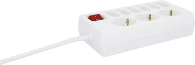Produktbild von Unitec Steckdosenleiste 3+6-fach 1,4m mit Schalter, weiß