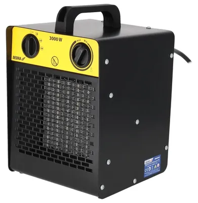 Produktbild von DEDRA Elektrischer Heizlüfter PTC 3,0 kW für Räume bis zu 30 m², mit keramischem