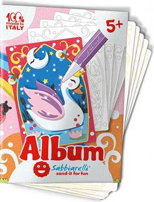 Obrázok produktu pre Sabbiarelli album na maľovanie pieskom magický svet kreatívna remeselná sada
