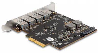 Obrázek produktu pro DeLOCK PCI Express x4 Karta na 1 x USB Type-C + 4 x USB Typ-A - SuperSpeed USB 10 Gbps, PCIe, USB 3.2 Gen 2 (3.1 Gen 2), SATA 15-pin, Čína, 10 Gbit/s, 5 - 50 °C