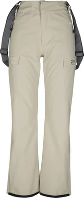 Productafbeelding van 2117 OF SWEDEN Edum dames ski broek met afneembare schouderbanden, beige, maat XS