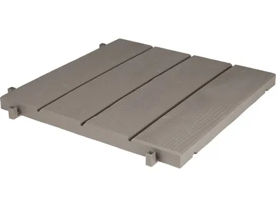 Obrázok produktu pre EDA  010902 BR.T  EDA Bodenplatte in Holzoptik, (B)384 mm, Kunststoff, taupe