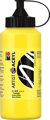 Produktbild von Marabu Künstler-Acrylfarbe Artist Acryl 500 ml primärmgelb