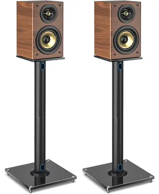 Produktbild von Lautsprecherständer-Set - Schwarz, 84 cm hoch - Metall, pulverbeschichtet