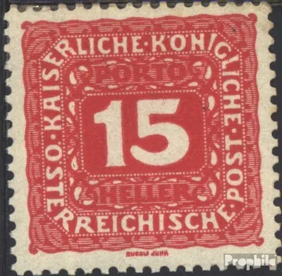 Produktbild von Briefmarken Österreich 1916 Mi P49B postfrisch Portomarken
