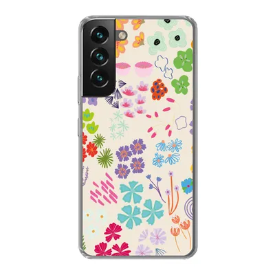 Produktbild von MuchoWow® Handyhülle Schutzhülle Hülle für Samsung Galaxy S22 Blume - Muster - Anemone Silikon Softcase Handy Hülle - Mobiltelefonhülle